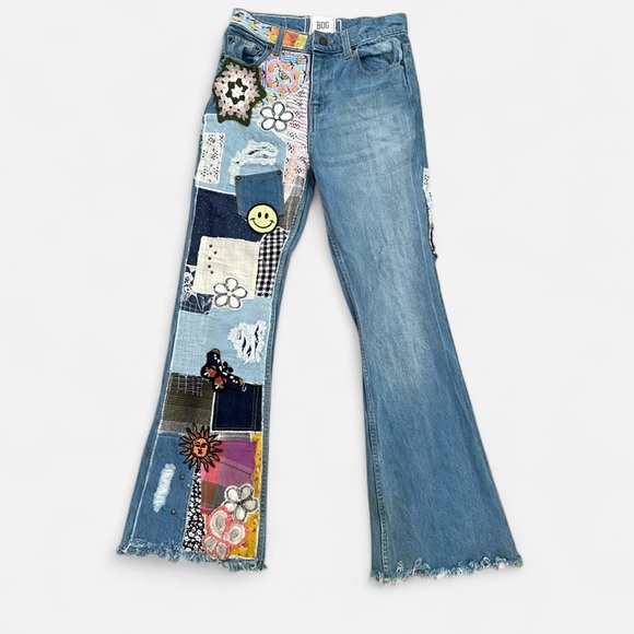 Urban Outfittters BDG High-Waisted Flare Jeans in Indigo Craft SZ 25 - Picture 4 of 7